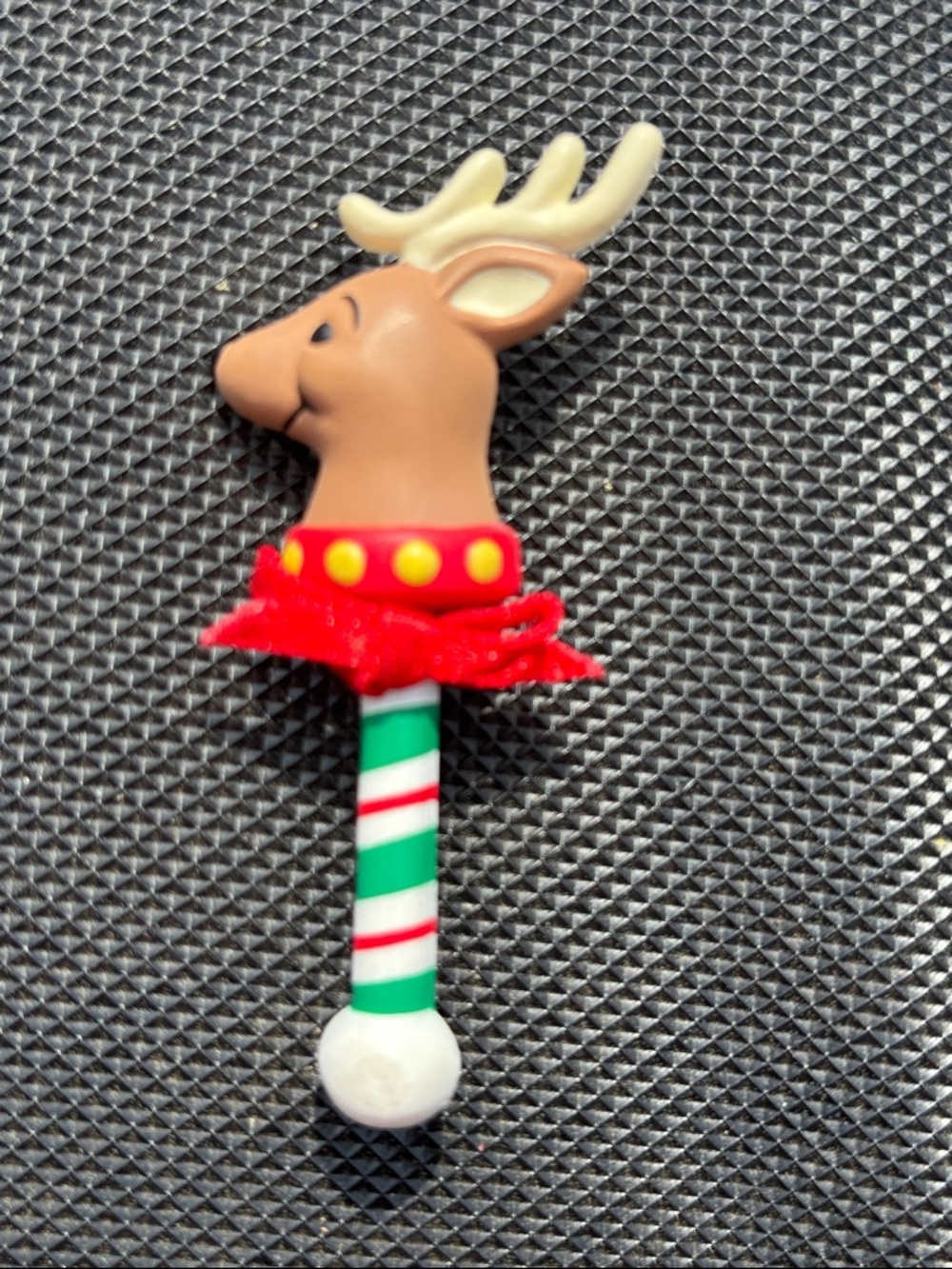 Vintage Hallmark Brown Reindeer Holiday Pin Brooch Early 1990s